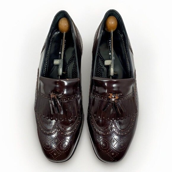 FLORSHEIM Mens Lexington Kiltie Tasseled Wing Tip Loafer Leather 17073 Size 9 3E main image 8